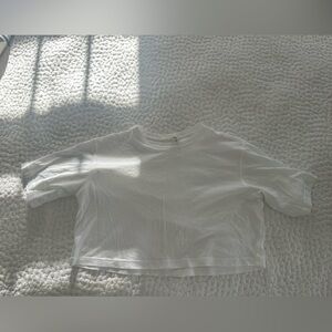 Lululemon cropped white shirt